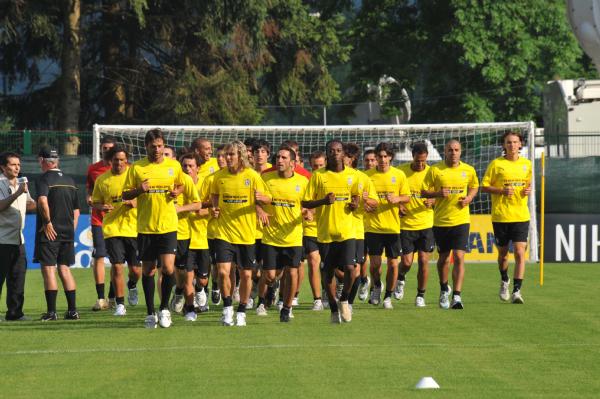 Juventus allo stadio Pineta di Pinzolo